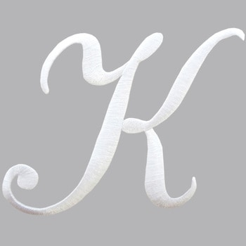 イニシャルモチーフワッペン KIYOHARA(清原)