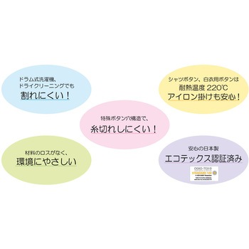 白衣用ボタン サンコッコー