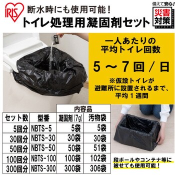 NBTS-5 トイレ処理用凝固剤 1個 アイリスオーヤマ 【通販サイトMonotaRO】