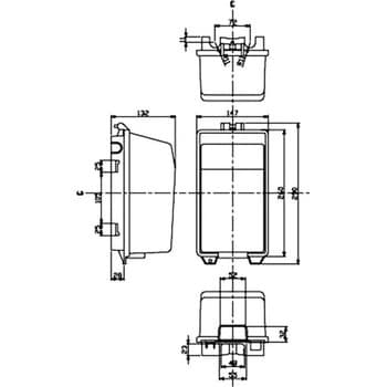 GB-P 20A 15MA(コンセント2個口×1) 防滴ボックスブレーカ テンパール