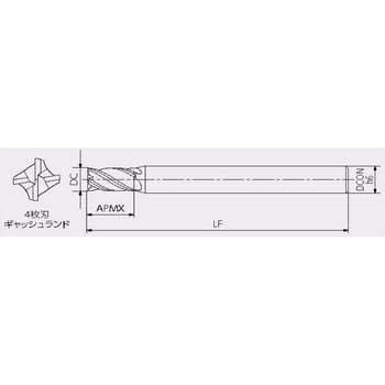 RVM4100G-1.5D アクアREVOミル 4枚刃 1.5D Gタイプ 1本 NACHI(不二越