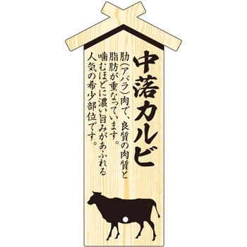 精肉札 部位プレート ササガワ