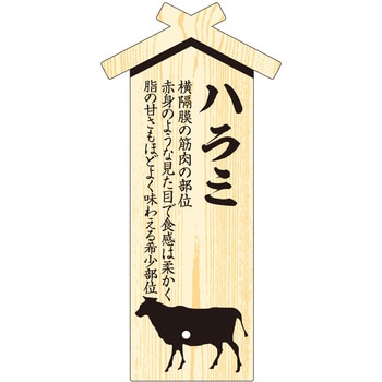 精肉札 部位プレート ササガワ