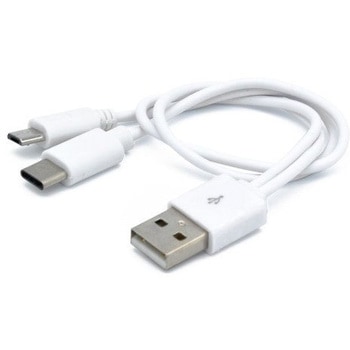 microUSB & TypeC 2台同時充電対応ケーブル JTT