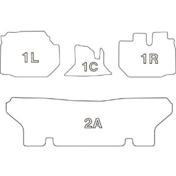 クラッツィオ フロアマット 立体タイプ 1台分セット カローラクロス