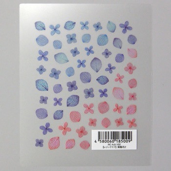 レジン用シール  紫陽花2 【両面】 イングカワモト
