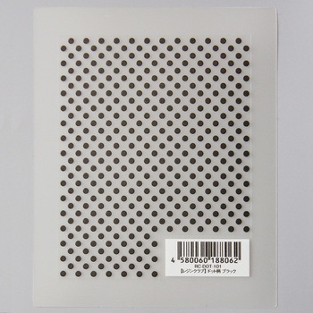 レジン用シール ドット柄 ブラック 【両面】 イングカワモト