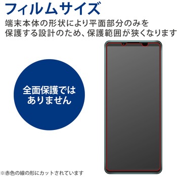 Xperia 5 III ガラスフィルム ブルーライトカット 指紋防止 エレコム