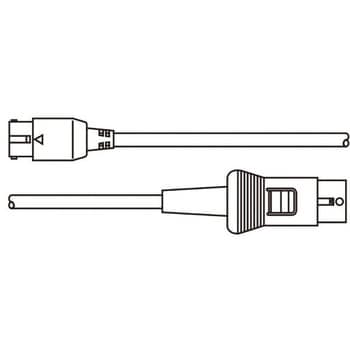 CCA-707-500 小型カメラシリーズ用防水仕様中継ケーブル 15M(Φ4mm/ストレート型コネクタ) 1台 クラリオン (Clarion)  【通販モノタロウ】