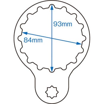 JTC7072 燃料フィルターレンチ JTC 差込角12.7mm JTC7072 - 【通販