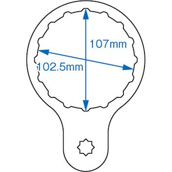 JTC7070 燃料フィルターレンチ JTC 差込角12.7mm JTC7070 - 【通販