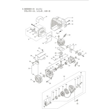 281442 GKD3001-13 クランクケース，シリンダ，スタータ部品 スクリーン 1個 BIGM(丸山製作所) 【通販モノタロウ】