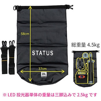 スタイリッシュLED投光器三脚付き&150Wポータブル電源セット OKACHO
