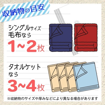 防ダニ 毛布・タオルケット圧縮袋 LEC(レック)