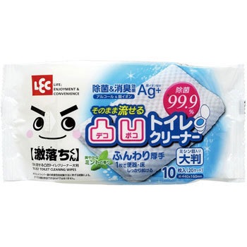 流せる凸凹トイレクリーナー大判 LEC(レック)