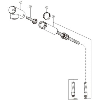 A-4454-30 �n���h�V�����[�� INAX(LIXIL) 73377870