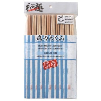 森のめぐみ 国産杉利久箸 大和物産