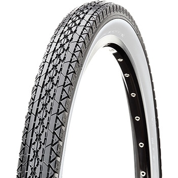 自転車タイヤ H/E  1本巻 黒/白 C241 - CST×ミリオン