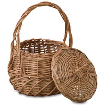 ウィッカーバスケット - ポッシュリビング