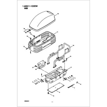 178442 MSC1-103DW 本体部品 カバー 1個 BIGM(丸山製作所) 【通販