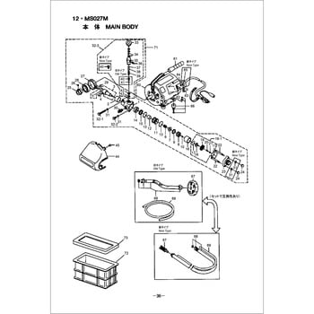 573842 MS027M 本体部品 ホンタイ 1個 BIGM(丸山製作所) 【通販モノタロウ】