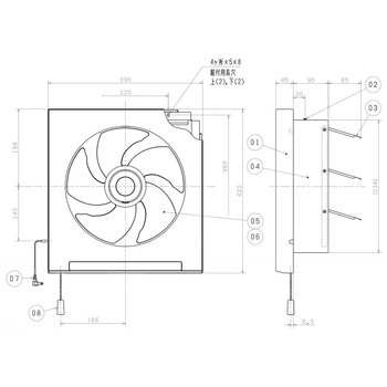 EX-30FH10 クリーンコンパック換気扇 スタンダードタイプ 1台 三菱電機
