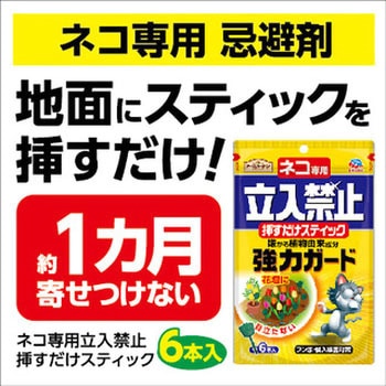 アースガーデン ネコ専用立入禁止挿すだけスティック アース製薬