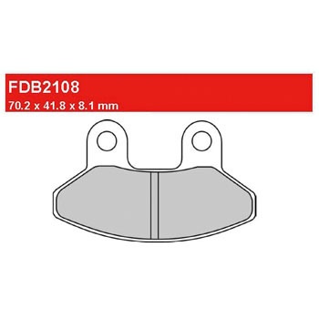 FDB2108EF ECO Friction FERODO(tF[h) 73498276
