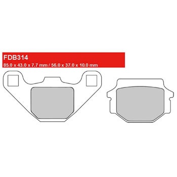 FDB314EF ECO Friction FERODO(tF[h) 73498382