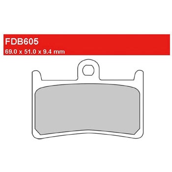 FDB605EF ECO Friction FERODO(tF[h) 73498443