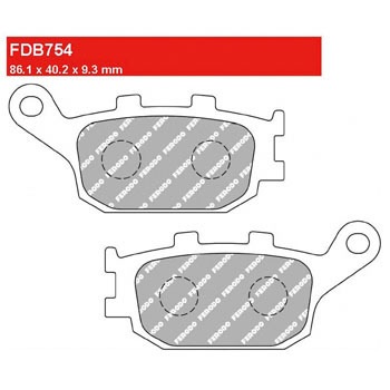 FDB754EF ECO Friction FERODO(tF[h) 73498486