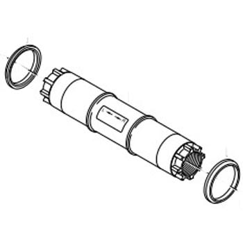 Y1TG98040 Y1TG98040 ハンガー軸 (109.5mm) & 玉押し 1個 SHIMANO