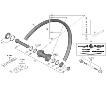 Y24612000 HB-M618 右ロックナット SHIMANO(シマノ)