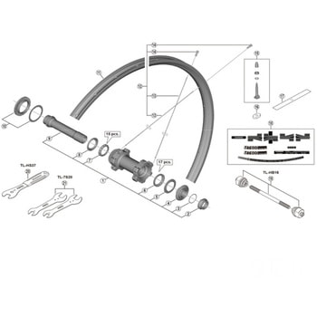 Y24613000 HB-M618 調整ワッシャ SHIMANO(シマノ)