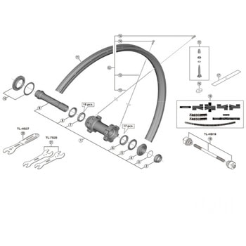 Y24698040 HB-M618玉押/キャップ - SHIMANO(シマノ)