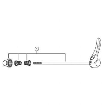 Y3B698020 クイック軸組立品 (173mm) FH-M752-L/M756-L用 SHIMANO(シマノ)