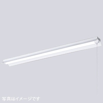 LEDioc LEDベースライト (LEDユニット一体形) 40W形笠付形 Hf32形定格出力形相当 2500Lmタイプ 1灯用相当 (プルスイッチ付) 岩崎電気