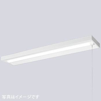LEDioc LEDベースライト (LEDユニット一体形) 40W形直付形 ＜25mm幅＞ FLR40形相当 2000Lmタイプ 1灯用相当 (プルスイッチ付) 岩崎電気