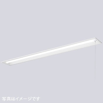 LEDioc LEDベースライト (LEDユニット一体形) 40W形埋込下面開放形 ＜15mm幅＞ FLR40形相当 4000Lmタイプ 2灯用相当 (プルスイッチ付) 岩崎電気