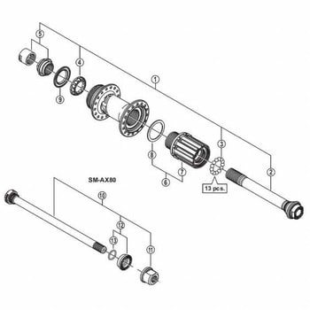 Y3TS98070 Y3TS98070 FH-M640 フリーホイールユニット 1個 SHIMANO