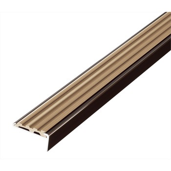 アシステップ 階段滑り止め アルミ製ノンスリップ ブロンズ タイヤ付 塩ビタイル・長尺シート用 アシスト