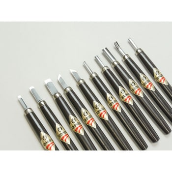 ウッディ彫刻刀 10本組(木箱) 道刃物工業 彫刻刀(セット) 【通販 