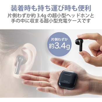 ワイヤレスイヤホン Bluetooth セミオープン 超小型 エレコム