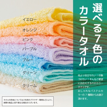 【名入れ】国産カラータオル120枚(のし紙のみ名入れ) レスタス