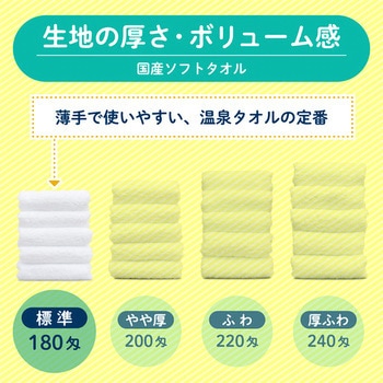 【名入れ】国産白ソフトタオル240枚 レスタス