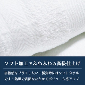 【名入れ】国産白ソフトタオル240枚(のし紙のみ名入れ) レスタス