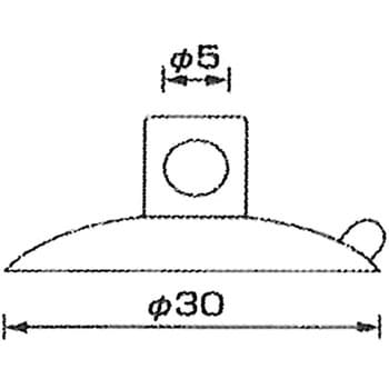 HR‐669 強力ファミリー吸盤 横穴式 1袋(3個) 三友 【通販サイトMonotaRO】