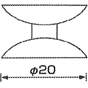 吸盤115㎜ 2組セット 強力ファミリー吸盤 HR-660 三友産業 吸盤 立穴式30φ×2
