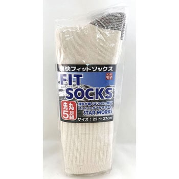 ゲンバ男子 爽快フィットソックス先丸5足組 高田商事