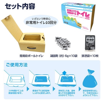 簡易ダンボールトイレセット ブレイン
